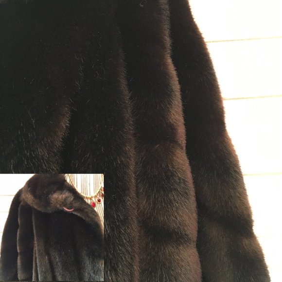Grandella II Faux Mink Fur Jacket Size 10 - Picture 5 of 11